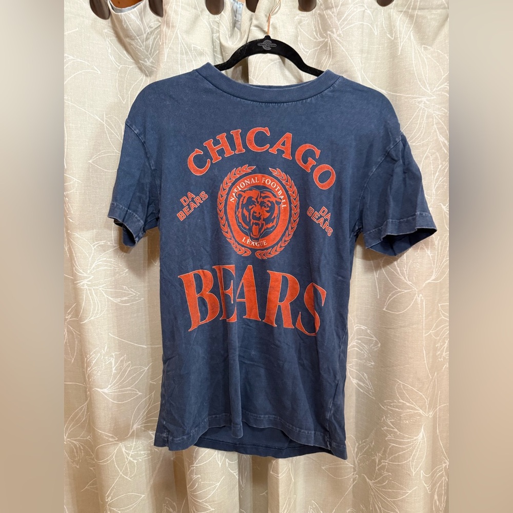 Team Apparel Chicago Bears Navy and Orange Tee